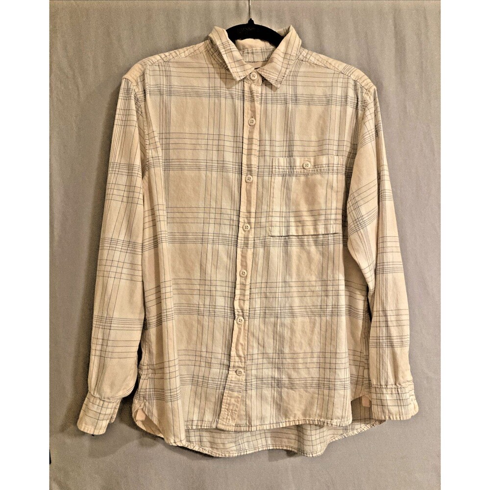 REI Co-Op Women's‎ L Long Sleeve Button Up 100% Cotton Lightweight Shirt Pocket